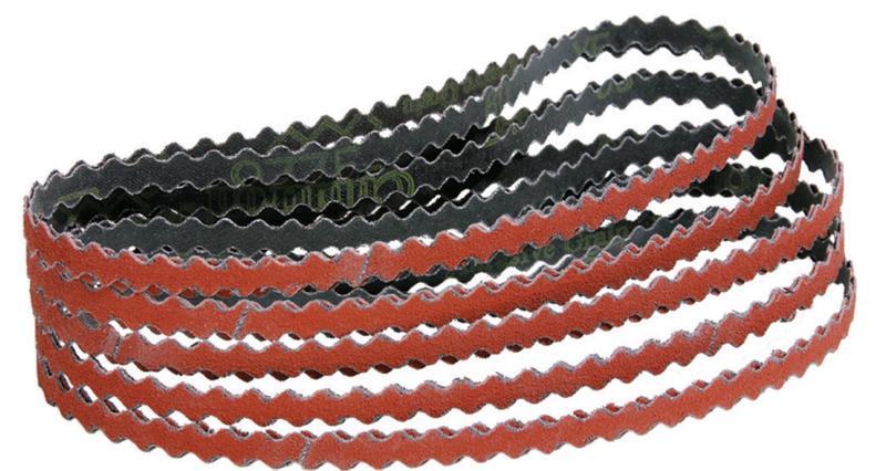 1/2" W x 18"  L 80 Grit Ceramic DynaCut Scalloped Edge Belt