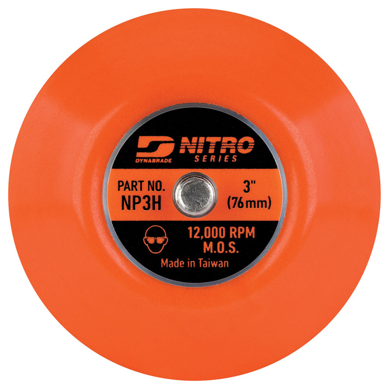 3" (76 mm) Dia. Nitro Series Non-Vacuum Disc Pad