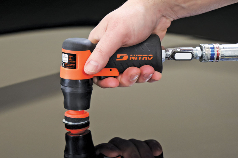 1-1/4" Dia. Pistol Grip Mini Orbital Sander,  8500 RPM, 1/8" Orbit Kit